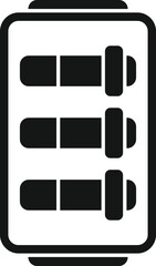 Poster - counter breaker icon simple vector. circuit box