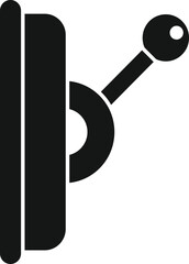 Poster - technician breaker icon simple vector. circuit box