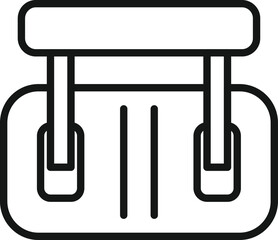 Poster - electrical breaker icon outline vector. safety power