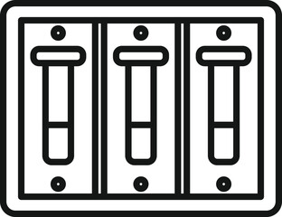 Poster - repair breaker icon outline vector. safety power