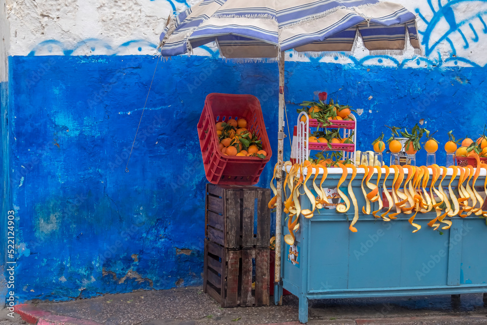 Verkaufsstand mit Orangen, Rabat, Marokko Stock Photo | Adobe Stock