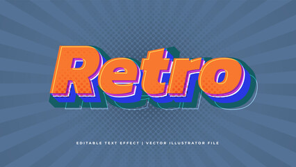 Poster - Retro Classic Editable text effect concept