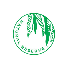 Wall Mural - natural reserve label