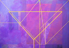 One Of A Series Of Related Geometric Abstract Paintings.