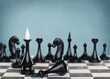 Chess.The concept of revolution, the fall of the dictatorial regime as a result of a coup, uprising, rebellion, coup d'etat