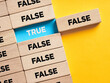 The dilemma between true and false. To discover the truth concept.