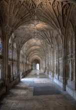 Ceiling, Hallway, Cathedral Church Of St Peter And The Holy And Indivisible Trinity, Interior, Engeland, Gloucester Cathedral, Gloucestershire, Glouchester, Uk, Great Brittain, 