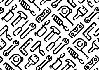 Tool icon pattern background for graphic design.A-size horizontal.