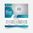 Home sale post template design, House sale vector template, Best home sale post
