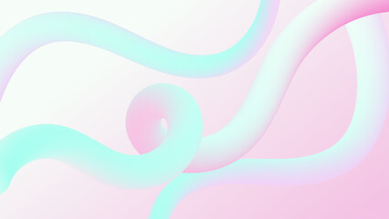 Liquid flow glow, holographic 3D neon lava lamp vector geometric background for banner, card, UI design or wallpaper. Gradient mesh bubble in the shape of a wave drop. Fluid colorful 3d tubes.