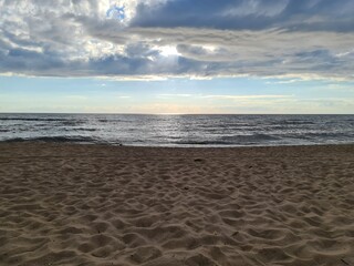 Beach at sunset