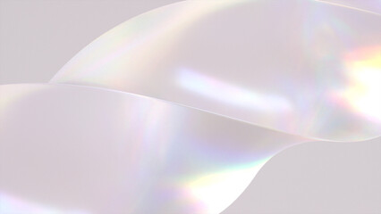 Poster - contemporary art. glass helix. abstract background. clean backdrop