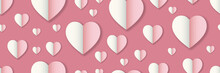 Heart Valentine Love Wedding Paper Texture Pink Pattern