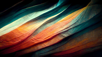 Poster - 3d illustration abstract design made of colorful forms on the subject of art, passion, spirituality 