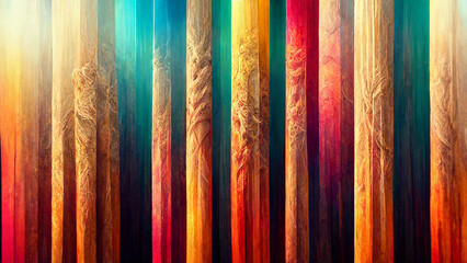 Poster - 3d illustration abstract design made of colorful forms on the subject of art, passion, spirituality 