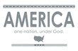 America One Nation Under God | Farmhouse | Print | EPS10