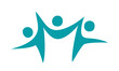 © nelly - vector, icon simple silhouettes of people joined by hands