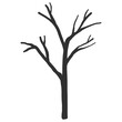 © POKPAK - Hand drawn naked tree silhouette