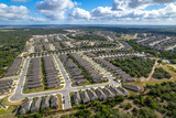 Fototapeta  - aerial view of a subdivision