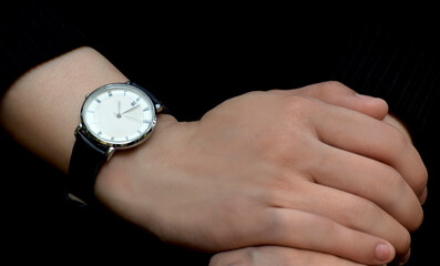 Wall Mural - A watch is a luxury wristwatch. for business people