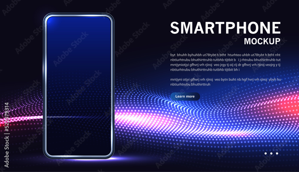Smartphone mockup. Device UI, UX mockup for presentation modern ...
