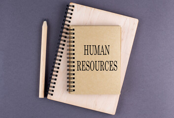 Poster - Word HOW IT WORKS on notebook with pencil on the grey background