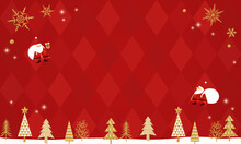 Vector Illustration Background For Christmas Card.