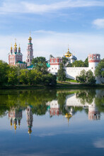 Novodevichy Monastery. The Gate Church And The Wall Of The Novodevichy Convent.