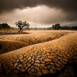 Dürre durch Klimawandel, Umweltkatastrophe, Trockenheit, Nahrungsmittelknappheit, Klimawandel