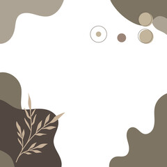  Aesthetic Floral flower background in earth tone color 