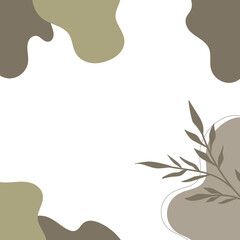  Aesthetic Floral flower background in earth tone color 