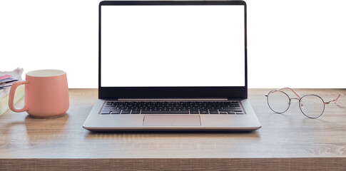 Computer laptop on the table