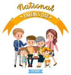 Sticker - National Parents Day poster design