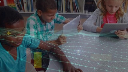 Poster - Animation of 3d landscape and data processing over diverse schoolchildren using tablets
