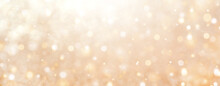 Abstract Background Gold Color Champagne Bokeh Shine