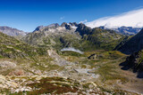 Fototapeta Do pokoju - view over Sustenpass in the Bernese Alps with Titlis and
