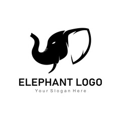 Canvas Print - elephant logo design