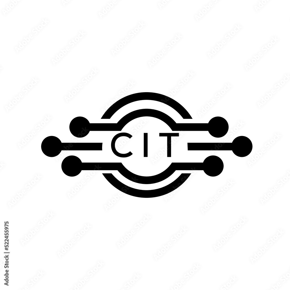 For Cit CIT letter logo. CIT best white background vector image. CIT Monogram ...