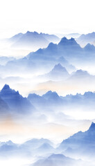 Poster - mountains and clouds