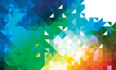 Fototapete - abstract geometric colorful pattern background