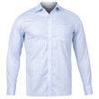 Business or formal blue shirt mockup, Cutout.