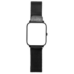 Wall Mural - Black Smart watch with blank screen mockup, Cutout.