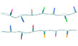 © Achira22 - Christmas lights string isolated on white background with clipping path.