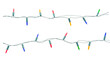 © Achira22 - Christmas lights string isolated on white background with clipping path.