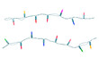 © Achira22 - Christmas lights string isolated on white background with clipping path.