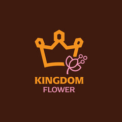 Wall Mural - King Flower Logo