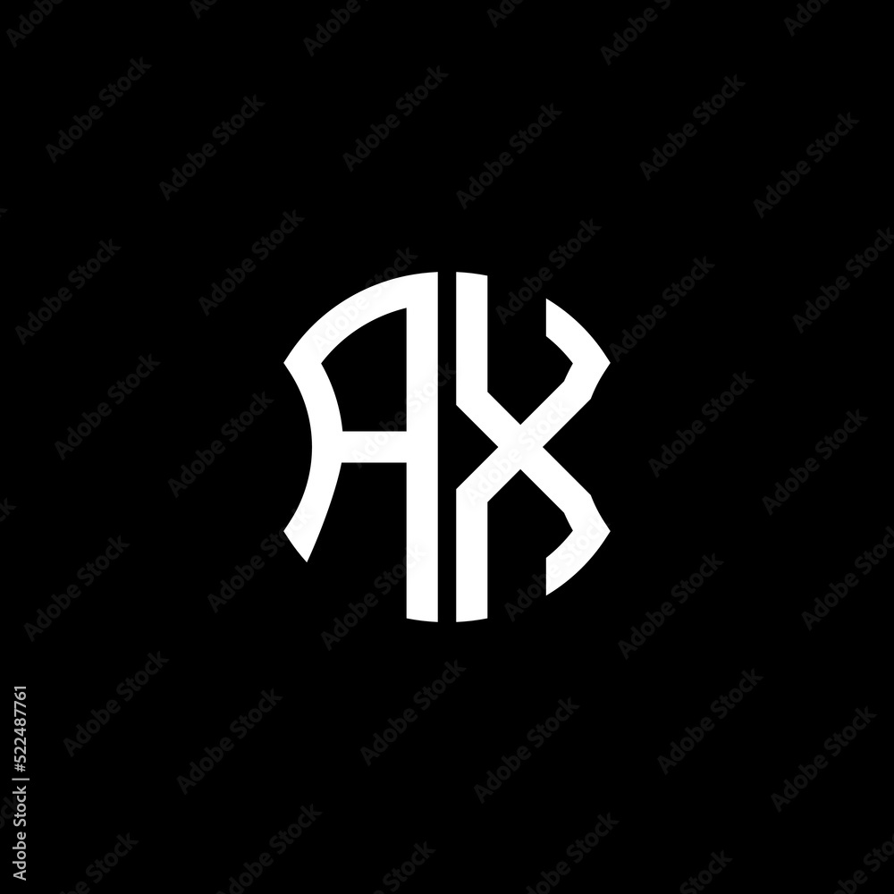 AX letter logo creative design with vector graphic, AX simple and ...