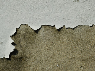 Poster - close up crack concrete wall texture