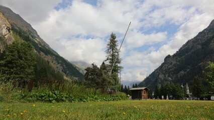 Wall Mural - parco gover di gressoney, italia, gover park in gressoney, italy 