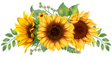 Sunflower Bouquet Art Painting